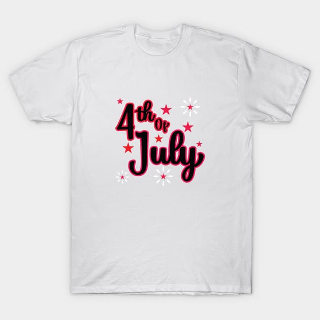 july 4 fireworks T-Shirt by FUNNY LIFE